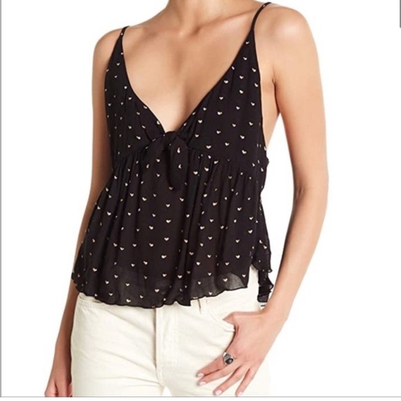 Free People Riviera Romance Heart Cami Top - Picture 1 of 7
